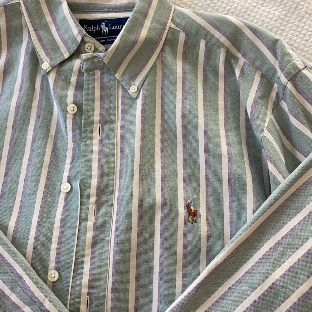 VINTAGE RALPH LAUREN MENS BUTTON UP